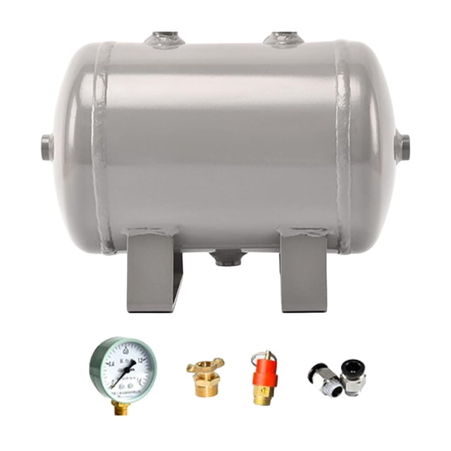 Tanque de aire de acero al carbono, resistente, 4L, tanque de presión de aire al vacío, rosca hembra G1/4, portátil, Mini, pequeña botella vacía
