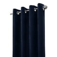 thumbnail image 3 of Fiesta Textured Velveteen Grommet Top Curtain Panel 52" x 84" in Navy, 3 of 4