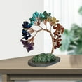 thumbnail image 3 of Crystals Tree Tumbled Gemstone Stones , Geode Agate Slices Base Feng Shui Ornaments Home Decoration for Wealth and Luck, 3 of 8