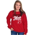 thumbnail image 3 of Baseball Mom Cute Proud Sports Mother Women Crewneck Sweatshirt Brisco Brands 4X, 3 of 4