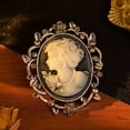 thumbnail image 5 of Lady Goddess Cameo Brooch Queen Cameo Brooch Pin Elegant Brooches and Pins,Costume Brooch for Women, 5 of 5