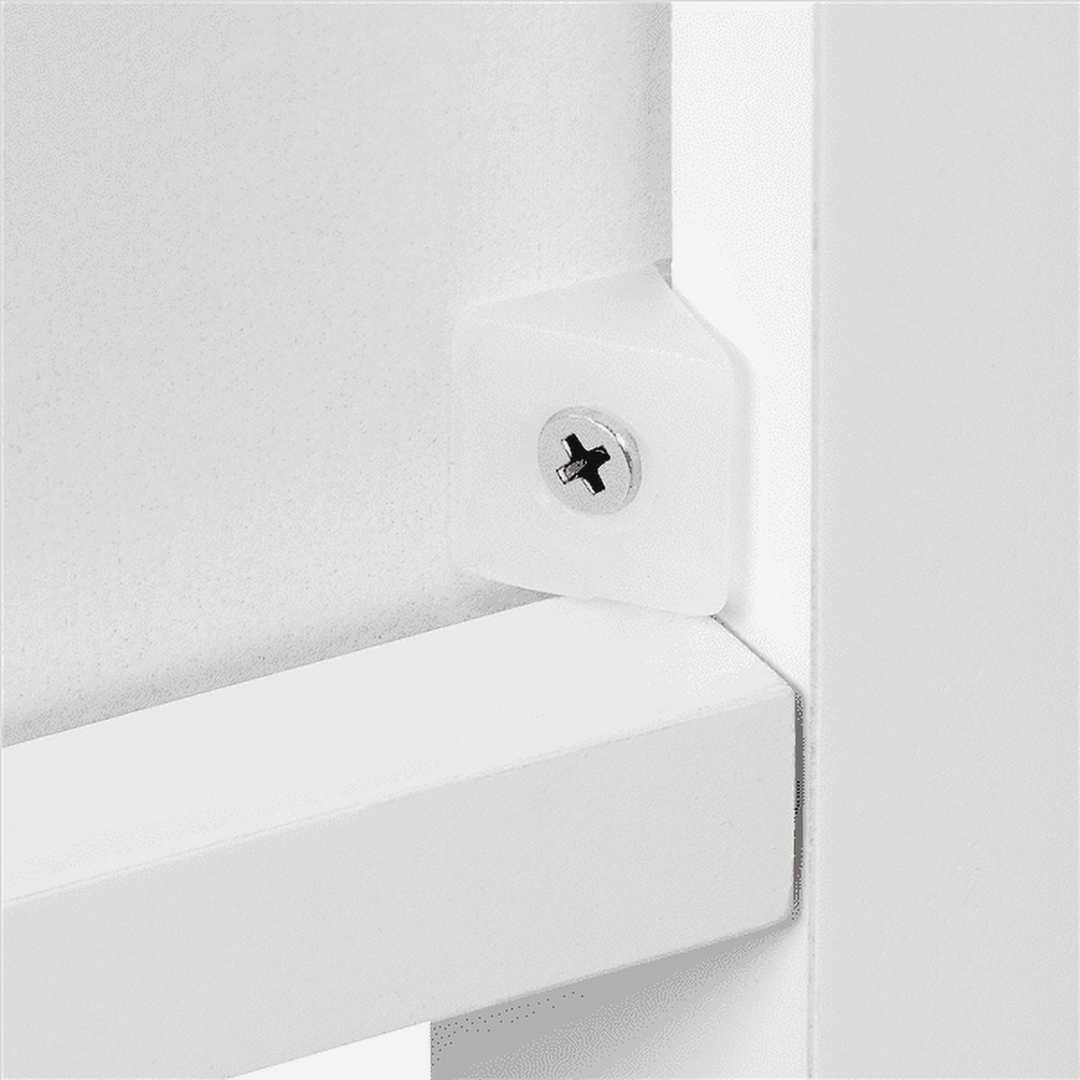 Yaheetech Bathroom Kitchen Floor Storage Cabinet with Drawer and Single Shutter Door White