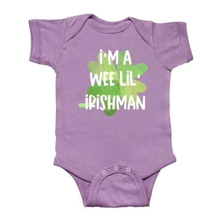 

Inktastic St. Patrick s Day I m a Wee Lil Irishman Gift Baby Boy or Baby Girl Bodysuit