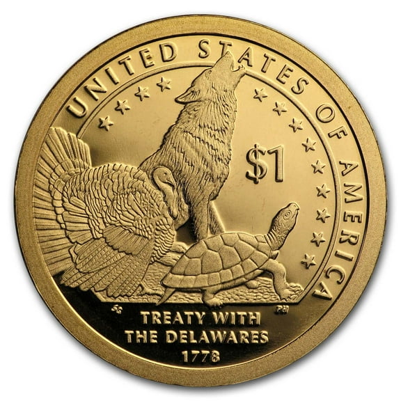 2013-S Native Amer $1 - Treaty with the Delawares Gem Proof