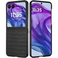 thumbnail image 2 of TJS Phone Case for Motorola Razr Plus 2024, Alligator Skin Texture Hard Snap On Case Cover for Moto Razr Plus 2024 (Black), 2 of 3