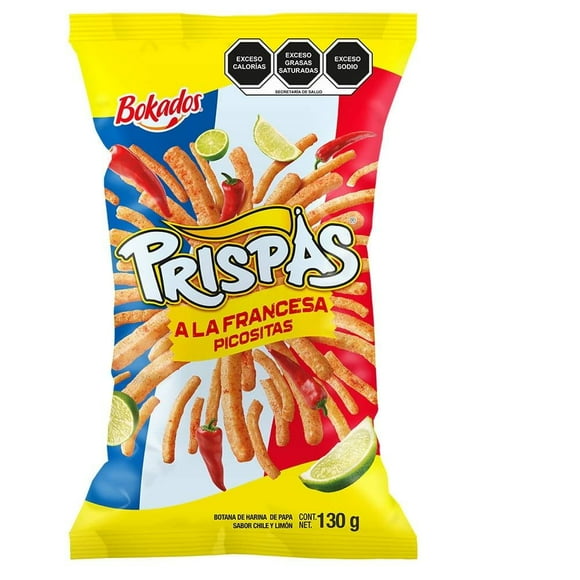 Prispas Bokados a la francesa sabor chile y limón 130 g