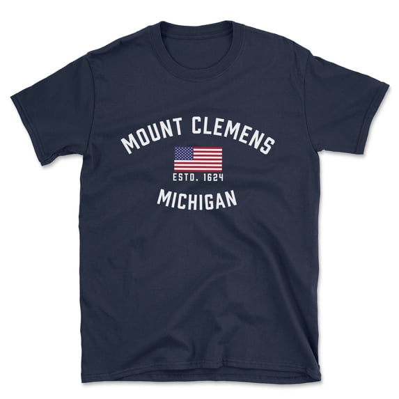 Mount Clemens Michigan Patriot Men's Cotton T-Shirt