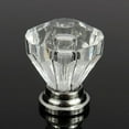 thumbnail image 5 of 12Pcs 25mm Crystal Glass Dresser Drawer Knobs Diamond Plated Shape Door Handle Pull Knobs Cabinet Furniture Handles Knobs, 5 of 12