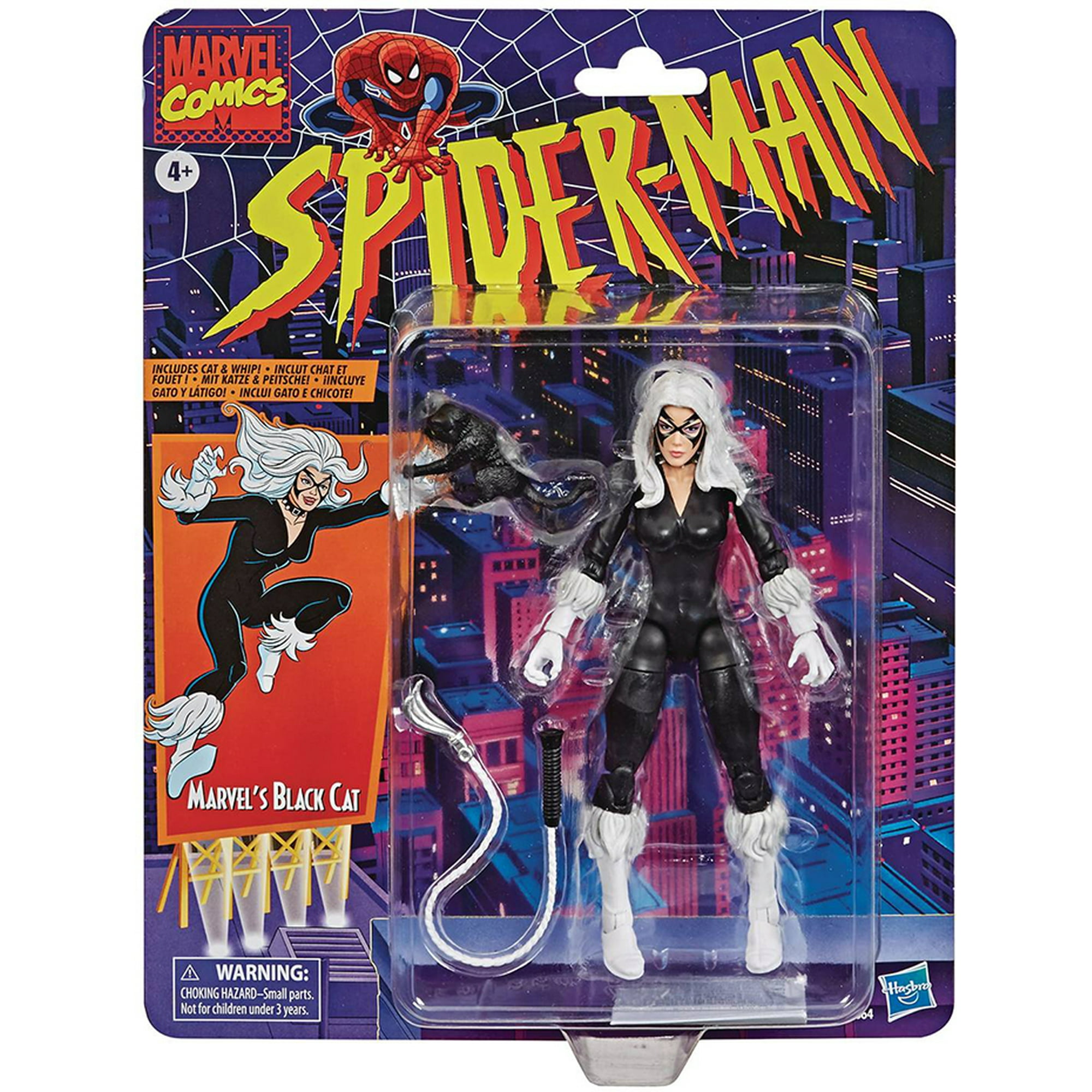 Marvel Legends Retro 6 Inch Action Figure Spider-Man - Black Cat