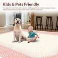thumbnail image 5 of Ultra Soft Area Rug Trendy Minimalist Design Circular Motifs, Non Slip, Stain Resistant, Washable Area Rugs for Living Room, Bedroom, Young Spaces 2x3ft, 5 of 6