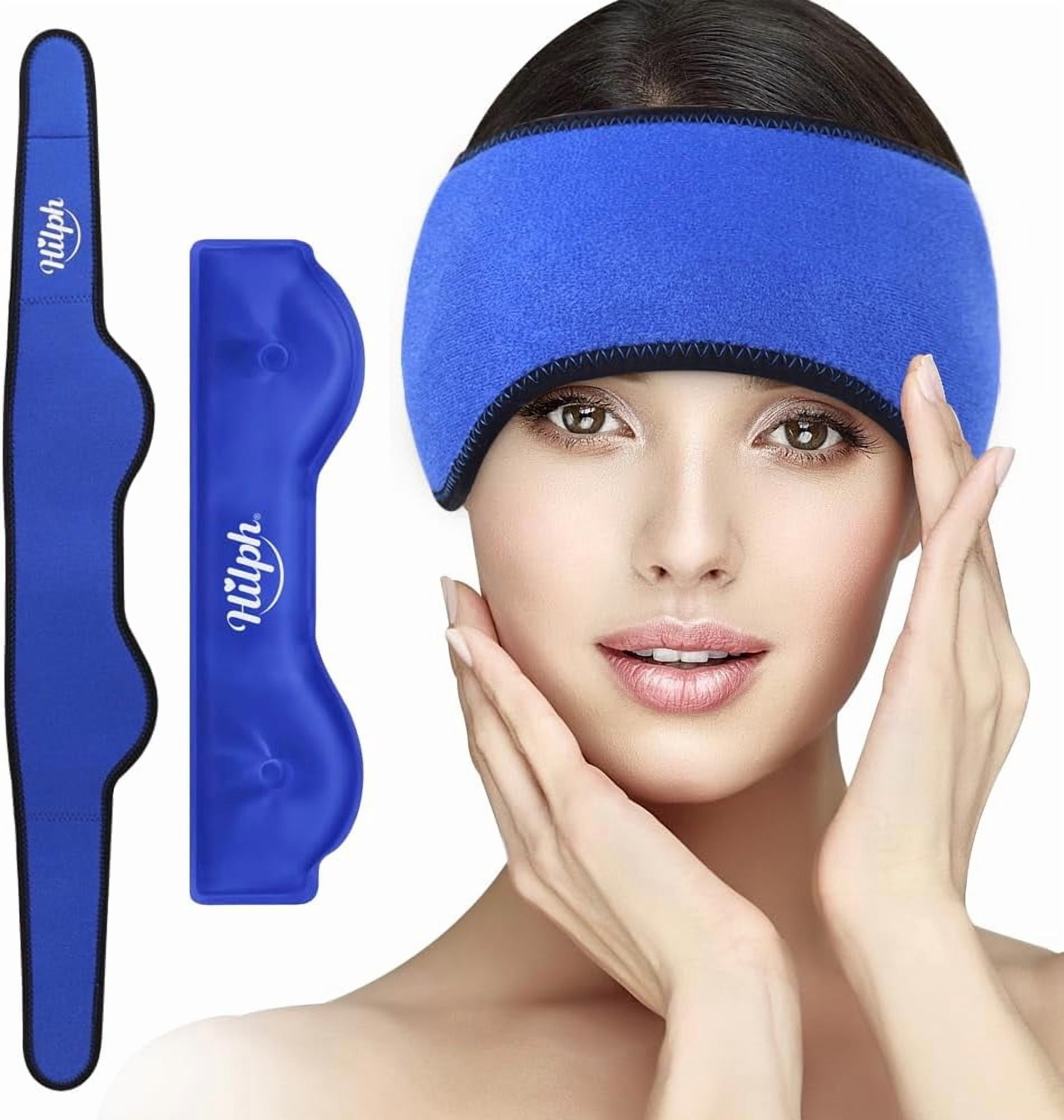 Headache Ice Pack Migraine Ice Head Wrap, Reusable Head Cold Pack ...