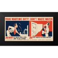 thumbnail image 2 of Kerkam, Earl 14x9 Black Modern Framed Museum Art Print Titled - Do not let water run a long time to get a drink, 2 of 5