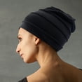 thumbnail image 5 of 2 Pack Cotton Slouchy Beanie Fashion Hats Soft Lightweight Running Beanie Chemo Lightweight Headwear Skull Cap Chemo Cap Night Sleeping Cap for Women and Men, 5 of 6