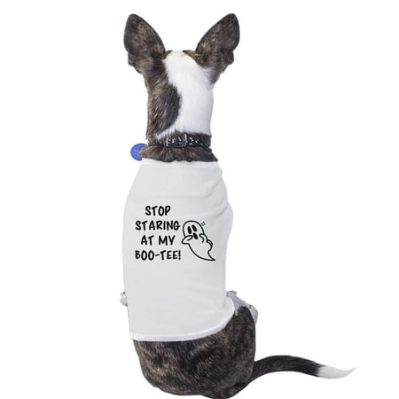 Stop Staring At My Boo-Tee Cute Halloween Pet Shirts For Small Dogs