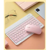 ZFYXGS 10 Inch Wireless Keyboard Set Candy Color Keyboard And Mouse For Laptop Pc