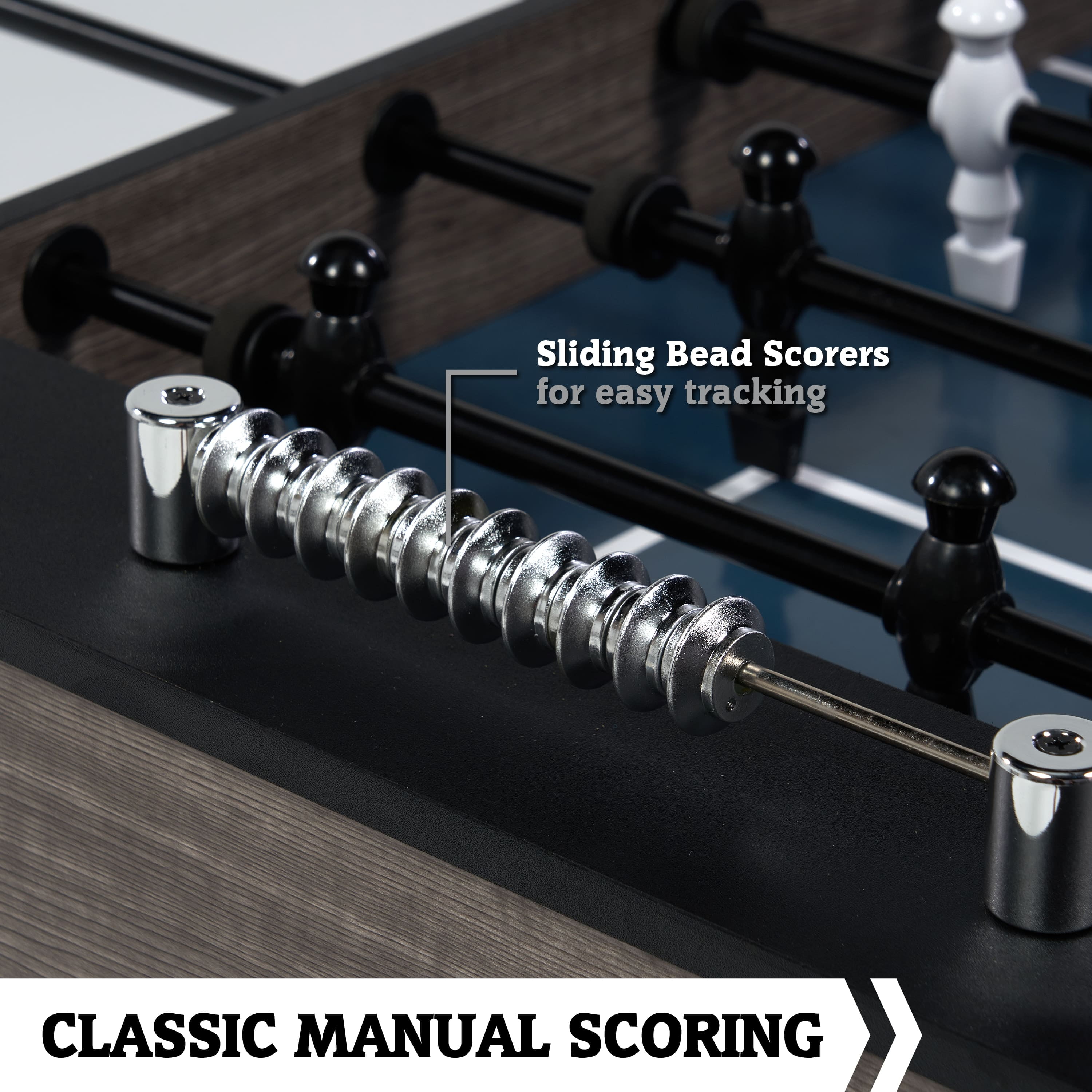 48” Charleston Foosball Gaming Table Standard Size for Family Game Rooms by Hall of Games