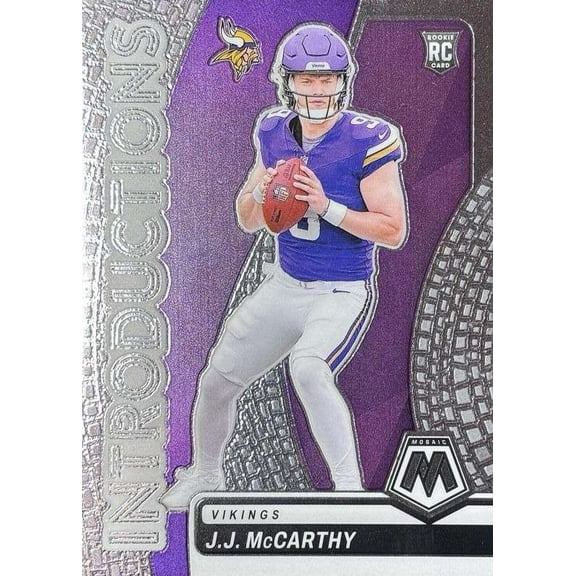 NFL 2024 Panini Mosaic Football Introductions J.J. McCarthy #5 (Rookie)