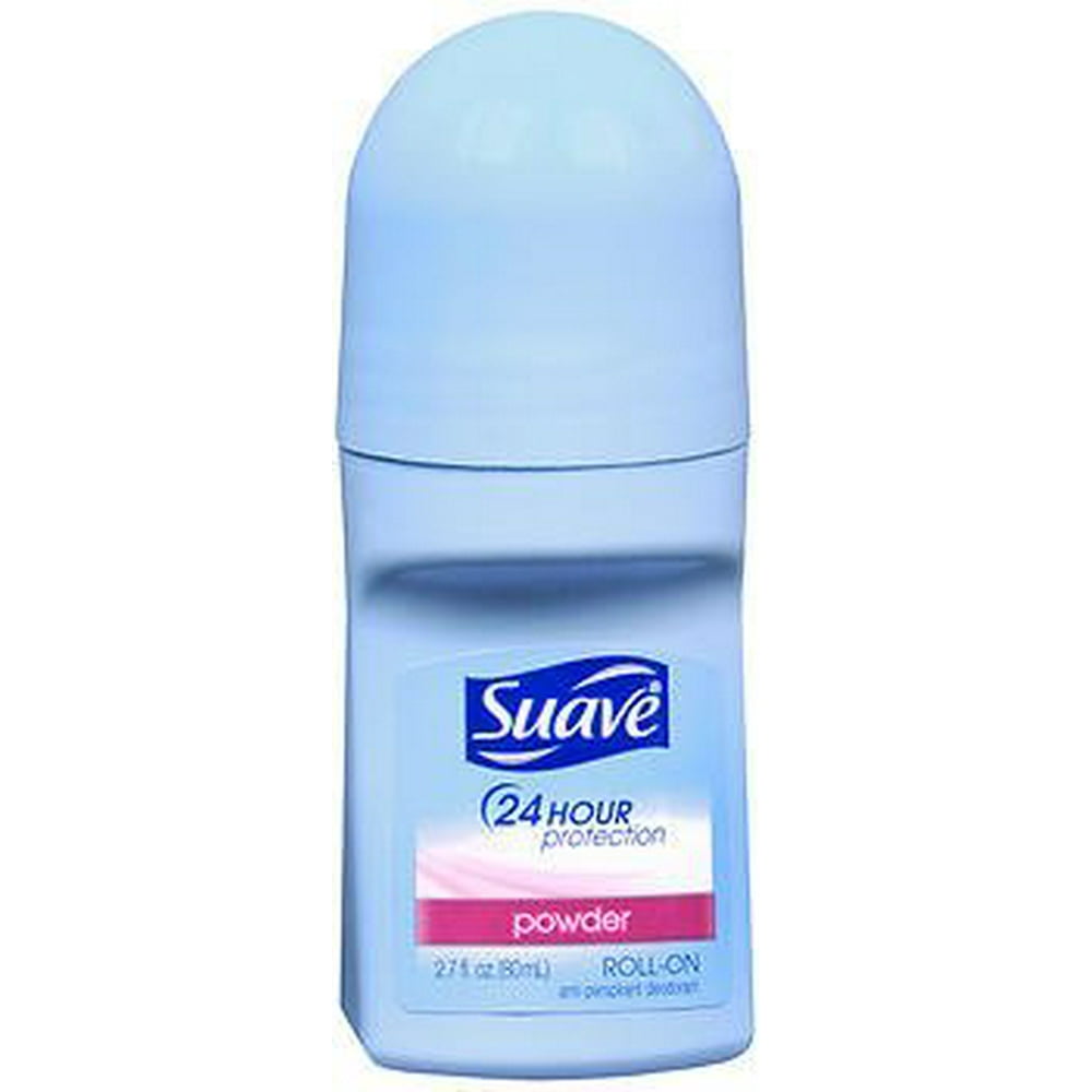 Suave 24 Hour Protection AntiPerspirant Deodorant RollOn Powder 2.7