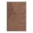 thumbnail image 3 of KUETH 2x3 Minimal Style Entryway Rug, Machine Washable Soft Low Pile Non Slip Backing Rug, Mocha Brown Accent Rug, 3 of 5