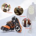 thumbnail image 4 of Zapatos de nieve para hielo de 19 dientes con empuñaduras cadena con punta accesorios para caminar y senderismo Unisex, 4 of 9