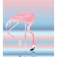 thumbnail image 3 of Flamingo Duvet Cover Set, Illustration of Royal Animal in the Lake Soft Pale Romantic Colors Art Work, Decorative 3 Piece Bedding Set with 2 Pillow Shams, Calking Size, Pink Blue, by Ambesonne, 3 of 3