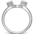 thumbnail image 2 of 14K White Gold Diamond Wrap (Size 7) Made In India rm3065b-012-waa, 2 of 5