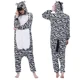 thumbnail image 2 of Pijamas de dibujos animados de cebra para hombres y mujeres, Disfraces de Halloween, Kigurumi, monos de felpa, Mono, 2 of 5