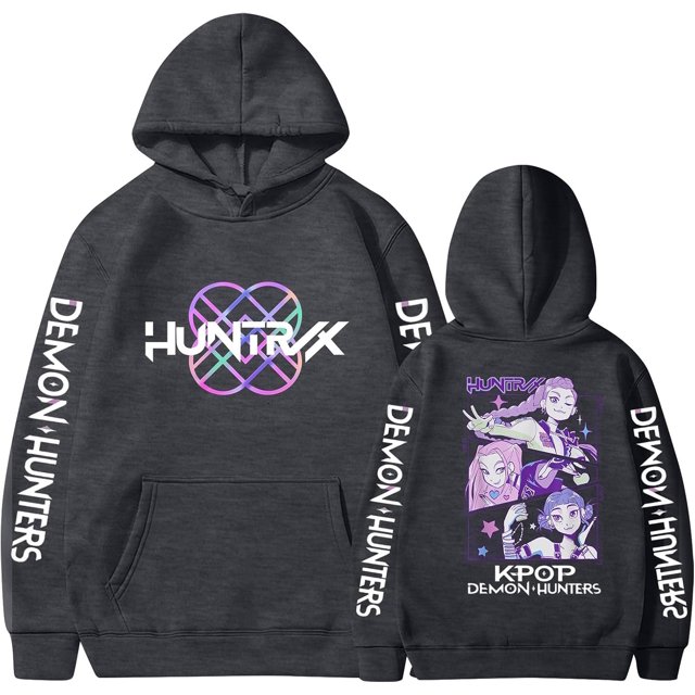 K-Pop K Pop Chandail à Capuche Démon pour Femmes Manches Longues Mignon Graphique Style Chandail