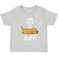 thumbnail image 3 of Inktastic Lab Life is Ruff Yellow Labrador Boys or Girls Toddler T-Shirt, 3 of 5