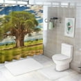 thumbnail image 7 of Creowell Tree Field Sky Modern Waterproof Shower Curtain for Country Cottage & Farmhouse Bathroom Decor Polyester Chic Shower Curtain with Hooks 36x72, 7 of 7