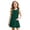 00-Green91, variant on Girls School Jumper Dress Preppy Sleeveless Pinafore Dress with Pockets, Black, Sizes 3-12