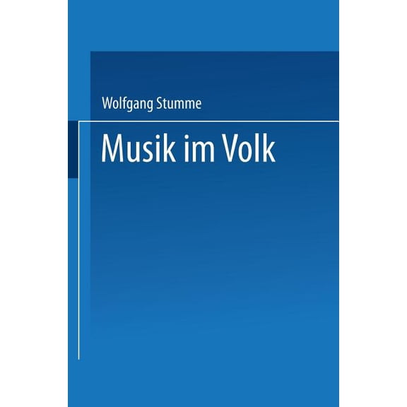 Musik Im Volk, (Paperback)