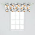 thumbnail image 2 of Ambesonne Geometric Window Valance, Traditional, 42" x 18", Orange Grey White, 2 of 3