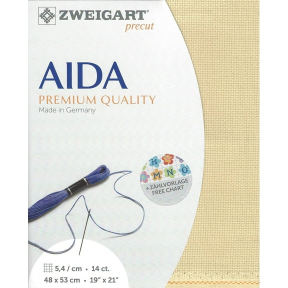 Precut Stern-Aida 14 count Light beige 3706/3130