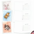 thumbnail image 3 of 20 Invitation Cards Assorted (10 Designs, 2 Each) - Fluffy Furballs Invitation (4" x 5.12") AM7168ING-B2x10, 3 of 6