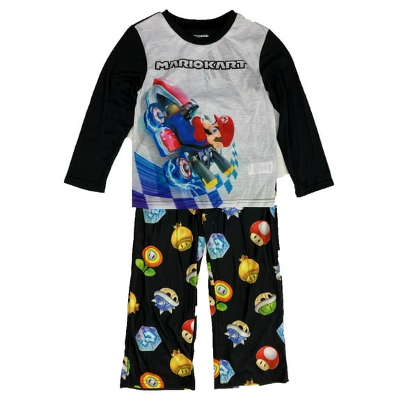 Boys Long Sleeve Super Mario Kart Pajama 4