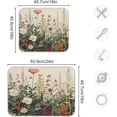 thumbnail image 3 of Herbal Wildflower Dish Drying Mat for Kitchen Counter, Ultra Absorbent Reversible Microfiber Dishes Drying Rack Pad Heat-resistant Mats 18x24in, 3 of 7