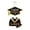 MulticolorA, variant on Virelaxpo Graduation Party Door Hanging with Black Gold Glitter Decor, Multi-Design for Dorm Atmosphere