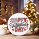 thumbnail image 2 of Decoraciones para el día de San Valentín, adornos para el día de San Valentín, regalos para el día de San Valentín, adorno para el día de San Valentín, regalo de San Valentín, adorno de cerámica con f, 2 of 4
