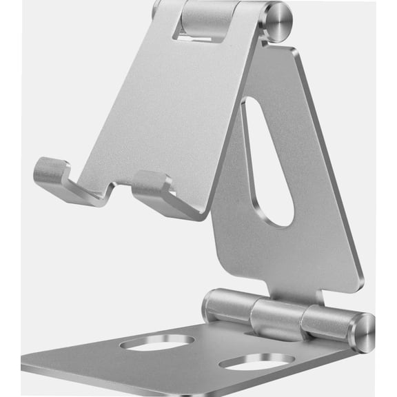 Desk Cell Phone Stand Holder Aluminum Phone Dock Cradle Compatible with Switch for iPhone 14 13 12 11 Pro Xs Xs Max Xr X 8 7 6 6s Plus 5, Office Decor Accessories Desk