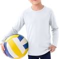 thumbnail image 4 of REDARER Boys Crew Neck Raglan Long Sleeve Mesh Tee Lightweight Breathable Soft Casual Daily Play Athletic Top,11-12 Years, 4 of 4