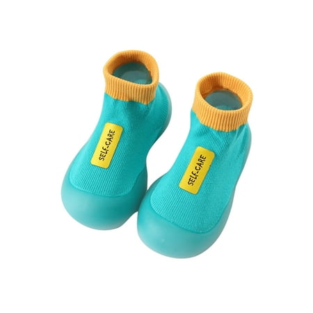 

Colisha Infant Socks Non-Slip Floor Slippers Soft Sole Sock Shoes House Casual Slipper First Walker Home Shoe Green 5C