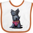 thumbnail image 3 of Inktastic Scottie Dog in Plaid Boys or Girls Baby Bib, 3 of 4