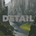 thumbnail image 3 of Fjaðrárgljúfur Canyon Vintage Travel Poster / Postcard WPA Style Fjadrargljufur Iceland, 3 of 4