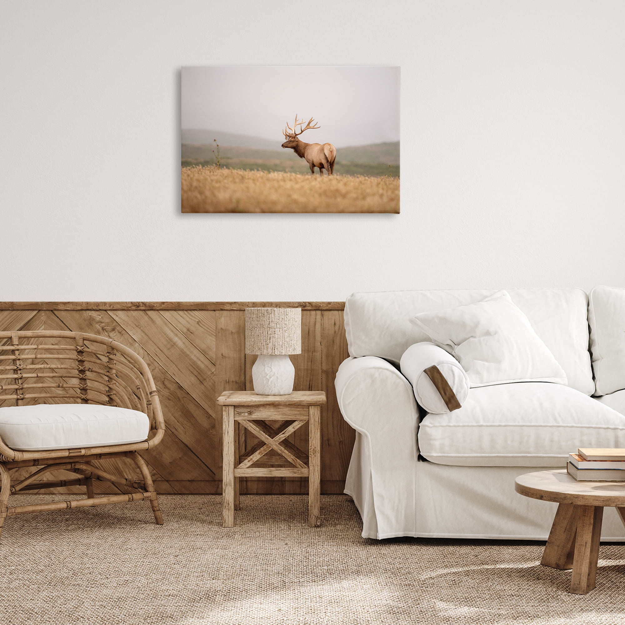 Stupell Industries Tule Elk Photography Landscape & Nature Photography Wrapped Canvas Art Print Wall Art, 30 x 20