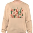 thumbnail image 2 of To the North Pole and Back Sweatshirt Unisex 2X-Large Sand, 2 of 5
