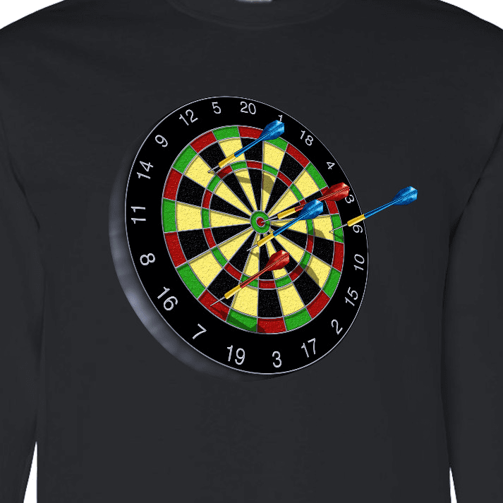 Inktastic Dart Board Long Sleeve T-Shirt
