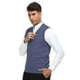 thumbnail image 2 of HAOMEILI Men's Sleeveless V Neck Pullover Sweater Slim Fit Casual Solid Sweater Vest, 2 of 5