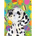 thumbnail image 1 of 11 x 15 Po. Drapeau de Jardin Eggtravaganza de Pâques Dalmatian, 1 of 1