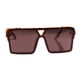 thumbnail image 3 of SAYOO Gafas de sol de moda para niños Gafas de montura cuadrada de triángulo plano simple con protección UV 400 SAYOO  Moda, 3 of 9